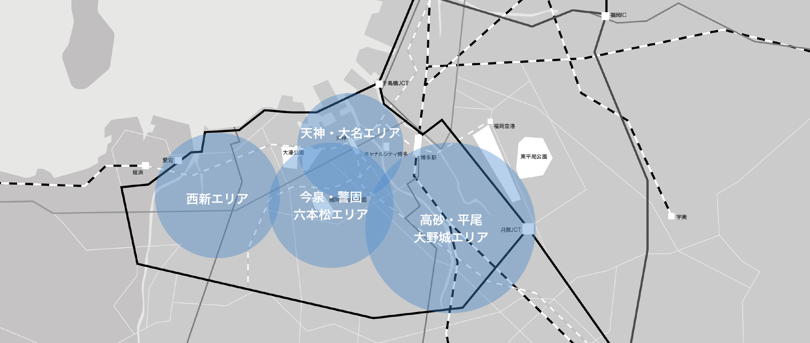 福岡分布地図